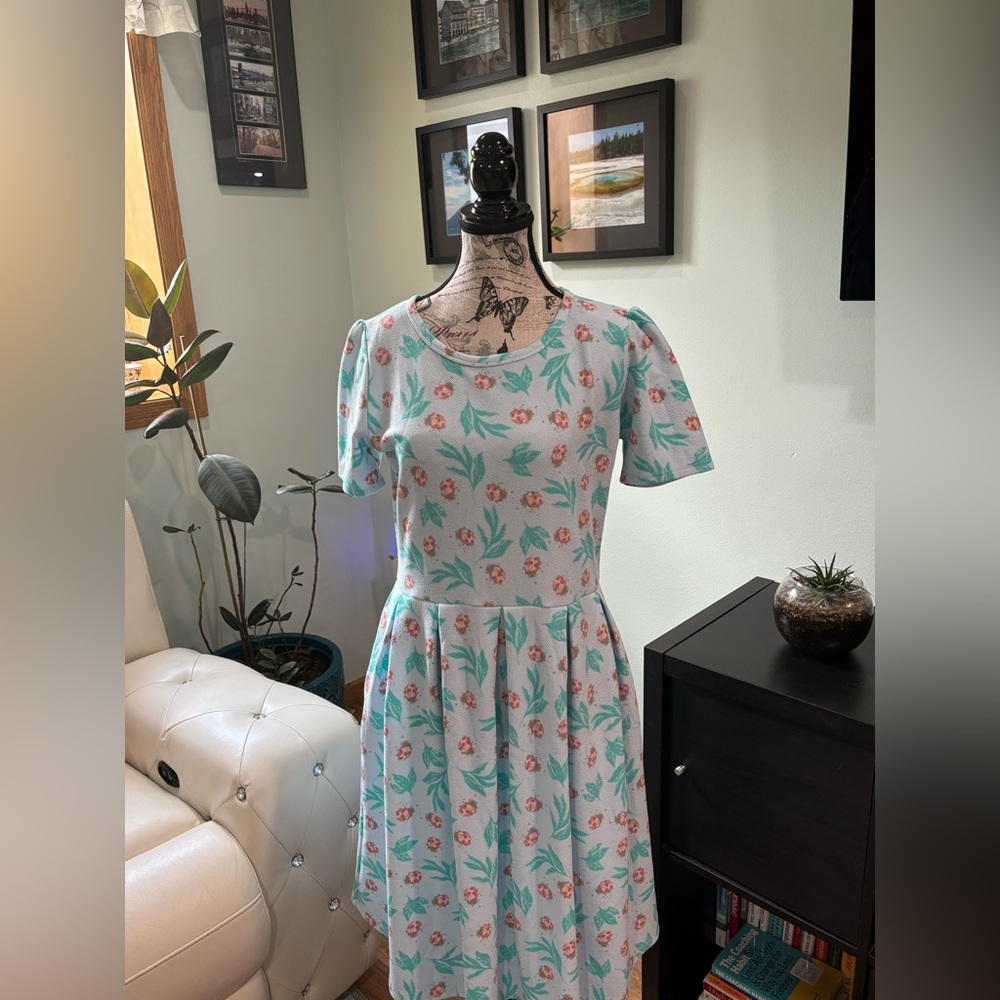 👗LuLaRoe Amelia Dress XL Floral & Ladybug Pattern. Ships SAME day!